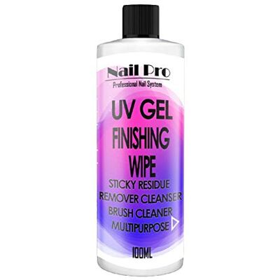 Afrocosmetics4u 100Ml Uv Nail Gel Finishing Wipe, Sticky Residue Remover, Cleanser, Brush Cleaner Solution Super Concentrated Afrocosmetics4u 100Ml Uv Nail Gel Finishing Wipe, Sticky Residue Remover, Cleanser, Brush Cleaner Solution Super Concentrated