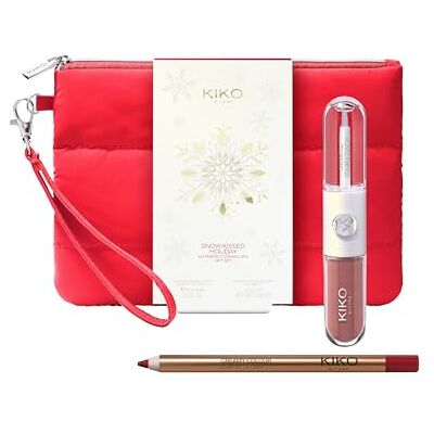 Kiko Milano Snow-Kissed Holiday My Perfect Combo Lips Gift Set-01, Lip Makeup Gift Set: Unlimited Double Touch And Lip Pencil Kiko Milano Snow-Kissed Holiday My Perfect Combo Lips Gift Set-01, Lip Makeup Gift Set: Unlimited Double Touch And Lip Pencil