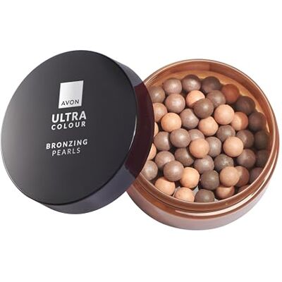 Avon Bronzing Pearls Medium Bronze, Multi-Shade Pearls with Mineral Pigments for a Buildable Multi-Dimensional Sun-Kissed Glow, Suitable for All Skin Tones, Cruelty-Free Face Bronzer, 28g Avon Bronzing Pearls Medium Bronze, Multi-Shade Pearls with Mineral Pigments for a Buildable Multi-Dimensional Sun-Kissed Glow, Suitable for All Skin Tones, Cruelty-Free Face Bronzer, 28g