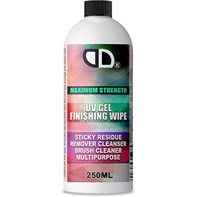 DD1 UV Gel Finishing Wipe Multipurpose Remover Sticky Residue Remover, Cleanser, Brush Cleaner Solution Super Concentrated 250ML DD1 UV Gel Finishing Wipe Multipurpose Remover Sticky Residue Remover, Cleanser, Brush Cleaner Solution Super Concentrated 250ML