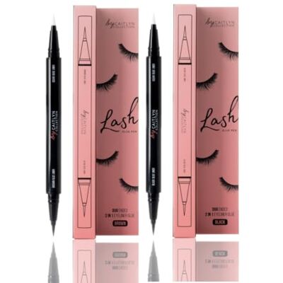 By Caitlyn Collection Lash Glue Eyeliner Pen A 2-In-1 Eyelash Adhesive & Liquid Eyeliner Glue Pen In Brown Or Black Shades. Strong Hold & Long Lasting. No Messy Application. By Caitlyn Collection Lash Glue Eyeliner Pen A 2-In-1 Eyelash Adhesive & Liquid Eyeliner Glue Pen In Brown Or Black Shades. Strong Hold & Long Lasting. No Messy Application.