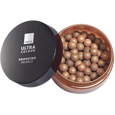 Avon Bronzing Pearls Deep Bronze, Multi-Shade Pearls with Mineral Pigments for a Buildable Multi-Dimensional Sun-Kissed Glow, Suitable for All Skin Tones, Cruelty-Free Face Bronzer, 28g Avon Bronzing Pearls Deep Bronze, Multi-Shade Pearls with Mineral Pigments for a Buildable Multi-Dimensional Sun-Kissed Glow, Suitable for All Skin Tones, Cruelty-Free Face Bronzer, 28g