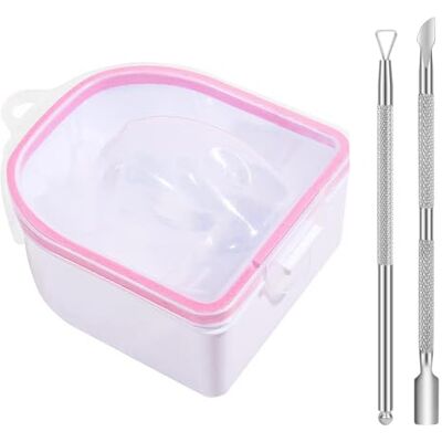 Xjdzineq 3/7 Nails Soaking Bowl, Soak Off, Gel Polish Remover Kits Dip Powder Tools Gel Polish Kits Xjdzineq 3/7 Nails Soaking Bowl, Soak Off, Gel Polish Remover Kits Dip Powder Tools Gel Polish Kits