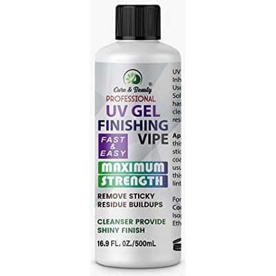 AFRO Cure & Beauty 500ml UV Nail Gel Finishing Wipe, Sticky Residue Remover, Cleanser, Brush Cleaner AFRO Cure & Beauty 500ml UV Nail Gel Finishing Wipe, Sticky Residue Remover, Cleanser, Brush Cleaner