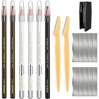 KAIQIKAIXI Waterproof Eyebrow Pencils Brow Pencil Set For Marking, Filling And Outlining, Tattoo Makeup And Microblading Supplies Kit-Permanent Eye Brow Liners In KAIQIKAIXI Waterproof Eyebrow Pencils Brow Pencil Set For Marking, Filling And Outlining, Tattoo Makeup And Microblading Supplies Kit-Permanent Eye Brow Liners In