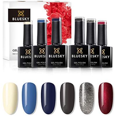 BLUESKY - AW2020 Lady Snow - 6x10ml - Gel nail polish set BLUESKY - AW2020 Lady Snow - 6x10ml - Gel nail polish set