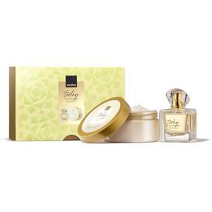 Avon Today Tomorrow Always For Her Gift Set, with Eau de Parfum 50ml & Body Soufflé 200 ml in a Gift Box, Floral & Romantic Fragrance, Hibiscus & Silk, Long-Lasting Formula, Cruelty-Free Avon Today Tomorrow Always For Her Gift Set, with Eau de Parfum 50ml & Body Soufflé 200 ml in a Gift Box, Floral & Romantic Fragrance, Hibiscus & Silk, Long-Lasting Formula, Cruelty-Free
