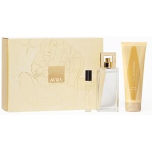 Avon Attraction for Her Three Piece Gift Set with Eau de Parfum 50ml Body Lotion 125ml and Purse Spray 10ml in a Gift Box, Fruity and Musk Scent Notes, Long Lasting Formula, Cruelty Free Avon Attraction for Her Three Piece Gift Set with Eau de Parfum 50ml Body Lotion 125ml and Purse Spray 10ml in a Gift Box, Fruity and Musk Scent Notes, Long Lasting Formula, Cruelty Free