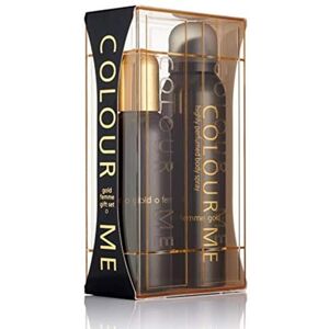COLOUR ME Gold Femme Perfume for Women. 100ml Eau de Parfum & 150ml Body Spray Twin Perfume Gift Set Women. Luxury Fragrance Ladies Perfume Set, Long Lasting Womens Perfumes by Milton-Lloyd COLOUR ME Gold Femme Perfume for Women. 100ml Eau de Parfum & 150ml Body Spray Twin Perfume Gift Set Women. Luxury Fragrance Ladies Perfume Set, Long Lasting Womens Perfumes by Milton-Lloyd