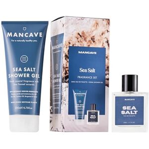 ManCave Sea Salt Men's Fragrance Gift Set, 50ml Sea Salt Eau de Toilette, 200ml Shower Gel, Marine Citrus, Men Perfume Set, Fragrance Set for him, Present idea for him ManCave Sea Salt Men's Fragrance Gift Set, 50ml Sea Salt Eau de Toilette, 200ml Shower Gel, Marine Citrus, Men Perfume Set, Fragrance Set for him, Present idea for him