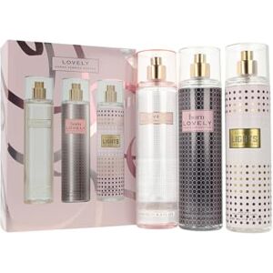 Sarah Jessica Parker SJP Body Mist Gift Set containing Lovely 250ml + Born Lovely 236ml + Lovely Lights 236ml Body Mists Sarah Jessica Parker SJP Body Mist Gift Set containing Lovely 250ml + Born Lovely 236ml + Lovely Lights 236ml Body Mists