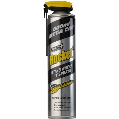 Rocket TT Super Tube Lubricant Rust Remover & Anti-Corrosion Maintenance Spray Penetrating Oil 600 ml for Seized Bolts,Tools, Bikes & Garden Equipment Water-Resistant Protective Coating Rocket TT Super Tube Lubricant Rust Remover & Anti-Corrosion Maintenance Spray Penetrating Oil 600 ml for Seized Bolts,Tools, Bikes & Garden Equipment Water-Resistant Protective Coating