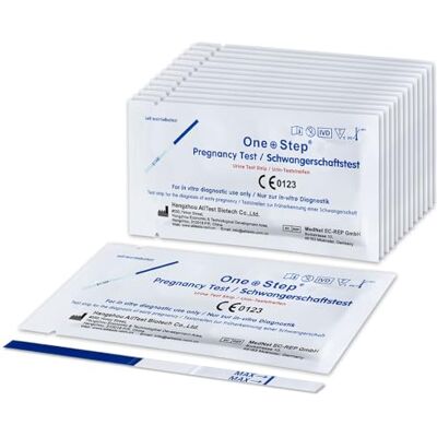 One Step : 50 x Ultra Early 10mIU Wide Width Pregnancy Test Strips (Tests up to 6 Days Earlier) One Step : 50 x Ultra Early 10mIU Wide Width Pregnancy Test Strips (Tests up to 6 Days Earlier)