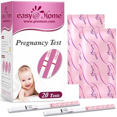 Easy@Home - 20-Strip Test Kit - Pregnancy Test Kit Easy@Home - 20-Strip Test Kit - Pregnancy Test Kit