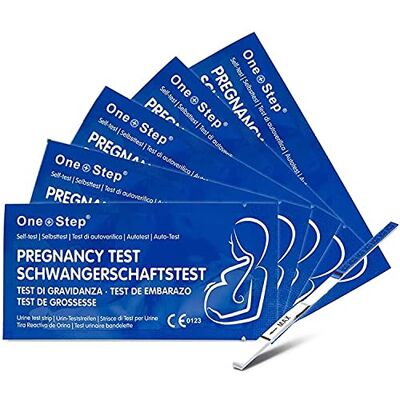One Step : 40 x Highly Sensitive 10mIU Pregnancy Test Strips (Tests up to 6 Days Earlier) One Step : 40 x Highly Sensitive 10mIU Pregnancy Test Strips (Tests up to 6 Days Earlier)