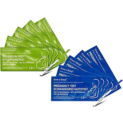 One Step 40 x Highly Sensitive Ovulation Strip Tests + 20 x Highly Sensitive Pregnancy Test Strips (Tests up to 6 Days Earlier) One Step 40 x Highly Sensitive Ovulation Strip Tests + 20 x Highly Sensitive Pregnancy Test Strips (Tests up to 6 Days Earlier)
