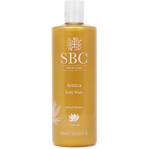 SBC Skincare Arnica Body Wash 500ml Arnica Montana Shower Gel Vegan Friendly Body Wash For Muscle Tension And Fatigue Body Wash For All The Family SBC Skincare Arnica Body Wash 500ml Arnica Montana Shower Gel Vegan Friendly Body Wash For Muscle Tension And Fatigue Body Wash For All The Family