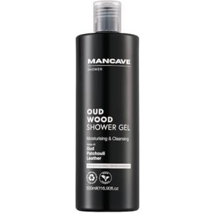 ManCave Oud Wood Shower Gel 500ml, Premium Oud Patchouli Leather Scent, Moisturising & Cleansing Body Wash for Men, Sulphate Free, Vegan, Paraben Free, Cruelty Free, Natural Ingredients ManCave Oud Wood Shower Gel 500ml, Premium Oud Patchouli Leather Scent, Moisturising & Cleansing Body Wash for Men, Sulphate Free, Vegan, Paraben Free, Cruelty Free, Natural Ingredients