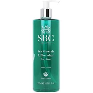 SBC Skincare Sea Minerals & Blue Algae Body Wash 500ml Cleansing Shower Gel For Men and Women Vegan Shower Gel Hydrating Bath And Shower Body Wash SBC Skincare Sea Minerals & Blue Algae Body Wash 500ml Cleansing Shower Gel For Men and Women Vegan Shower Gel Hydrating Bath And Shower Body Wash