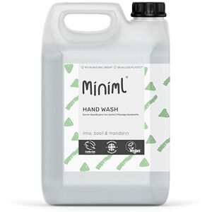Miniml Hand Soap Wash Liquid 5L Refill Lime, Basil & Mandarin Infused Hand, Skin & Body Wash Gel for Soft and Sensitive Skin Care 100% Vegan & Cruelty Free Miniml Hand Soap Wash Liquid 5L Refill Lime, Basil & Mandarin Infused Hand, Skin & Body Wash Gel for Soft and Sensitive Skin Care 100% Vegan & Cruelty Free