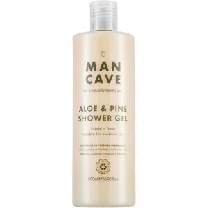 ManCave Aloe and Pine Shower Gel for Men, Suitable for Sensitive Skin with Aloe Vera and Cucumber, Sulphate and Paraben Free, Natural, Vegan, Cruelty Free, 500 ml ManCave Aloe and Pine Shower Gel for Men, Suitable for Sensitive Skin with Aloe Vera and Cucumber, Sulphate and Paraben Free, Natural, Vegan, Cruelty Free, 500 ml