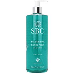 SBC Skincare Sea Minerals & Blue Algae Body Wash 500ml Cleansing Shower Gel For Men and Women Vegan Shower Gel Hydrating Bath And Shower Body Wash SBC Skincare Sea Minerals & Blue Algae Body Wash 500ml Cleansing Shower Gel For Men and Women Vegan Shower Gel Hydrating Bath And Shower Body Wash