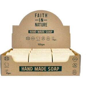 FAITH IN NATURE Natural Grapefruit Hand Soap Bar Box Set, Invigorating, Vegan & Cruelty Free, No SLS or Parabens, 18 x 100g FAITH IN NATURE Natural Grapefruit Hand Soap Bar Box Set, Invigorating, Vegan & Cruelty Free, No SLS or Parabens, 18 x 100g