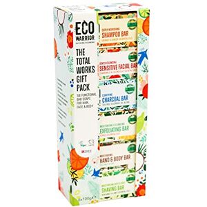 Little Soap Company Eco Warrior Total Works Gift Pack Shampoo Bar, Sensitive Face Bar, Hand & Body, Charcoal, Exfoliating and Shaving Soap Natural, Eco Friendly, Vegan, Cruelty Free Soap Bars, 100g (Pack of 6) Little Soap Company Eco Warrior Total Works Gift Pack Shampoo Bar, Sensitive Face Bar, Hand & Body, Charcoal, Exfoliating and Shaving Soap Natural, Eco Friendly, Vegan, Cruelty Free Soap Bars, 100g (Pack of 6)