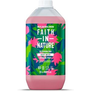 FAITH IN NATURE Natural Dragon Fruit Body Wash, Rejuvenating Shower Gel, Vegan & Cruelty Free, No SLS or Parabens, 5L Refill Pack FAITH IN NATURE Natural Dragon Fruit Body Wash, Rejuvenating Shower Gel, Vegan & Cruelty Free, No SLS or Parabens, 5L Refill Pack