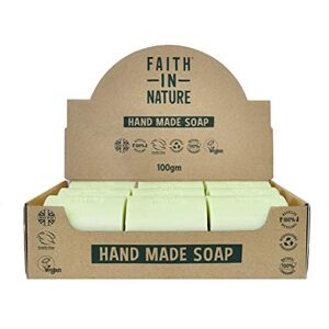 FAITH IN NATURE Natural Aloe Vera Hand Soap Bar Box Set, Rejuvenating, Vegan & Cruelty Free, No SLS or Parabens, 18 x 100g FAITH IN NATURE Natural Aloe Vera Hand Soap Bar Box Set, Rejuvenating, Vegan & Cruelty Free, No SLS or Parabens, 18 x 100g