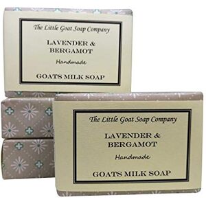 The Little Goat Soap Company 4 x Lavender & Bergamot Goats Milk Soap. 100g. Eczema, Psoriasis, Dermatitis. Rosacea, Dry Skin The Little Goat Soap Company 4 x Lavender & Bergamot Goats Milk Soap. 100g. Eczema, Psoriasis, Dermatitis. Rosacea, Dry Skin