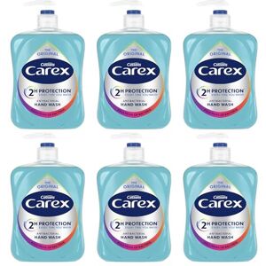 CAREX 2 Hour Protection Antibacterial Original Hand Wash, Clean & Protect Hands, Bulk Buy, Pack of 6 x 500ml CAREX 2 Hour Protection Antibacterial Original Hand Wash, Clean & Protect Hands, Bulk Buy, Pack of 6 x 500ml