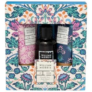 WILLIAM MORRIS AT HOME Body Cream, Oil and Wash x3 30ml, Exfoliating Bathtime Ritual, Calming Fragrance, Glycerin, Travel Size, Vegan and Cruelty Friendly, Beauty Gift For Her WILLIAM MORRIS AT HOME Body Cream, Oil and Wash x3 30ml, Exfoliating Bathtime Ritual, Calming Fragrance, Glycerin, Travel Size, Vegan and Cruelty Friendly, Beauty Gift For Her