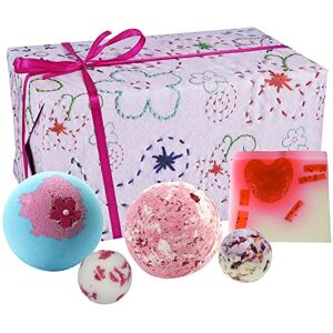 Bomb Cosmetics Pretty in Pink Handmade Wrapped Bath & Body Gift Pack, Contains 5-Pieces, 480 g Bomb Cosmetics Pretty in Pink Handmade Wrapped Bath & Body Gift Pack, Contains 5-Pieces, 480 g