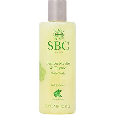 SBC Skincare Lemon Myrtle & Thyme Body Wash 300ml, Zesty Shower Gel for Oily and Breakout-Prone Skin, Suitable for Men and Women SBC Skincare Lemon Myrtle & Thyme Body Wash 300ml, Zesty Shower Gel for Oily and Breakout-Prone Skin, Suitable for Men and Women