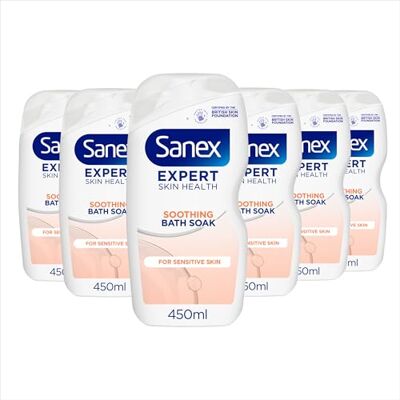 Sanex - BiomeProtect Sensitive - 6x450ml - 6 pack - Bath Foam Sanex - BiomeProtect Sensitive - 6x450ml - 6 pack - Bath Foam