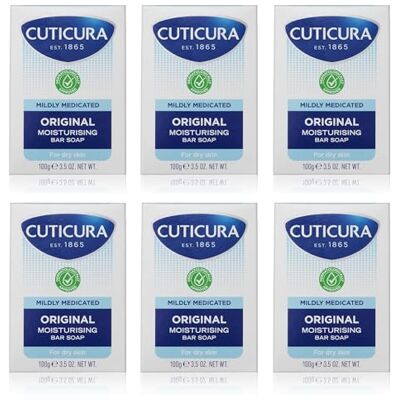 Cuticura - Mildly Medicated Bar Soap - 100g - 6 Pack - Soap Cuticura - Mildly Medicated Bar Soap - 100g - 6 Pack - Soap