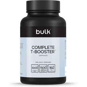 Bulk Complete T-Booster Capsules, Testosterone Supplement, D-Aspartic Acid, Tribulus Terrestris, Zinc, Pack of 180, 30 Servings, Packaging May Vary Bulk Complete T-Booster Capsules, Testosterone Supplement, D-Aspartic Acid, Tribulus Terrestris, Zinc, Pack of 180, 30 Servings, Packaging May Vary