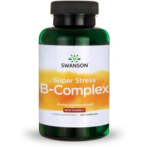 Swanson Super Stress B-Complex with Vitamin C 240 caps Swanson Super Stress B-Complex with Vitamin C 240 caps