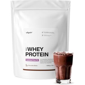 Vilgain Lactose Free Whey Protein 1000 g 75% Protein, Lactose Free, sweetened with stevia, Ultra-Filtered at Low temperatures (1000g, Chocolate) Vilgain Lactose Free Whey Protein 1000 g 75% Protein, Lactose Free, sweetened with stevia, Ultra-Filtered at Low temperatures (1000g, Chocolate)