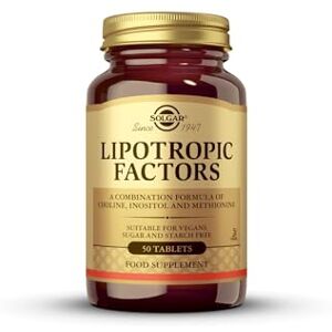 Solgar Lipotropic Factors Tablets Pack of 50 Choline, Inositol and L-Methionine Helps Keep Liver Clear of Fat Build Up Vegan, Kosher and Gluten-Free Solgar Lipotropic Factors Tablets Pack of 50 Choline, Inositol and L-Methionine Helps Keep Liver Clear of Fat Build Up Vegan, Kosher and Gluten-Free