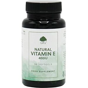 G&G Vitamins Vitamin E Softgels 400iu Vitamin E per Softgel D-Alpha Tocopherol Acetate Vitamin E 90 Softgels G&G Vitamins Vitamin E Softgels 400iu Vitamin E per Softgel D-Alpha Tocopherol Acetate Vitamin E 90 Softgels