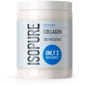 Isopure Collagen Powder Unflavoured with Vitamin C for Skin & Joint Support – 20 g Collagen per Serve, Sugar-Free, No Artificial Flavours or Sweeteners – 300 g Isopure Collagen Powder Unflavoured with Vitamin C for Skin & Joint Support – 20 g Collagen per Serve, Sugar-Free, No Artificial Flavours or Sweeteners – 300 g
