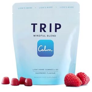 TRIP Lion’s Mane Gummies, Raspberry, High Strength, 6,000MG Lion’s Mane per Pack (60 Gummies), Vegan & 3rd Party Tested TRIP Lion’s Mane Gummies, Raspberry, High Strength, 6,000MG Lion’s Mane per Pack (60 Gummies), Vegan & 3rd Party Tested