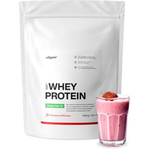 Vilgain ® Whey Protein Grass-Fed 100% Pure Whey Protein Powder Fast Muscle Recovery and Building Natural Flavour Premium Quality Powder Strawberry, 1000 g Vilgain ® Whey Protein Grass-Fed 100% Pure Whey Protein Powder Fast Muscle Recovery and Building Natural Flavour Premium Quality Powder Strawberry, 1000 g