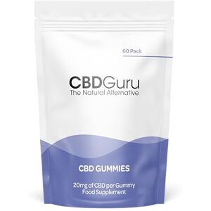 CBD Guru CBD Gummies 20mg 60 Pack Mixed Fruit Flavour Broad Spectrum CBD Gummy Bears for Sleep & Anxiety Support, 1200mg Total CBD CBD Guru CBD Gummies 20mg 60 Pack Mixed Fruit Flavour Broad Spectrum CBD Gummy Bears for Sleep & Anxiety Support, 1200mg Total CBD