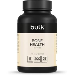 Bulk Bone Health Supplement Capsules, Calcium, Vitamin K, Vitamin D, Pack of 90, 30 Servings, Packaging May Vary Bulk Bone Health Supplement Capsules, Calcium, Vitamin K, Vitamin D, Pack of 90, 30 Servings, Packaging May Vary