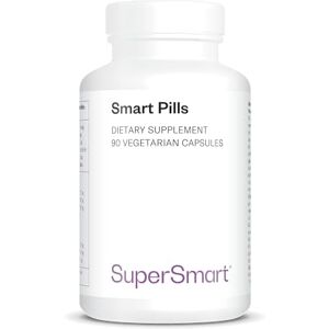 SUPERSMART Smart Pills with Bacopa Monnieri, Ginkgo biloba & L-theanine Super Nootropics Focus & Brain Boost Supplement Caffeine Pills Non-GMO & Gluten Free 60 Vegetarian Capsules SUPERSMART Smart Pills with Bacopa Monnieri, Ginkgo biloba & L-theanine Super Nootropics Focus & Brain Boost Supplement Caffeine Pills Non-GMO & Gluten Free 60 Vegetarian Capsules