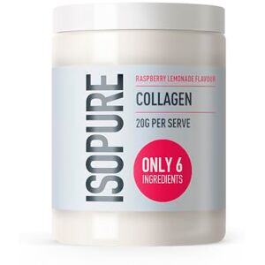 Isopure Collagen Powder Raspberry Lemonade Flavour with Vitamin C for Skin & Joint Support – 20 g Collagen per Serve, Sugar-Free, No Artificial Flavours or Sweeteners – 345 g Isopure Collagen Powder Raspberry Lemonade Flavour with Vitamin C for Skin & Joint Support – 20 g Collagen per Serve, Sugar-Free, No Artificial Flavours or Sweeteners – 345 g