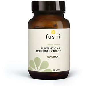 Fushi Turmeric C3 & BioPerine Extract High Strength, 60 Caps 500 mg High Strength Fresh-Ground Min 95% Curcuminoids Wholefood Ethical & Vegan Society Approved Manufactured in the UK Fushi Turmeric C3 & BioPerine Extract High Strength, 60 Caps 500 mg High Strength Fresh-Ground Min 95% Curcuminoids Wholefood Ethical & Vegan Society Approved Manufactured in the UK